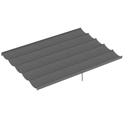 Pergola rétractable 4 x 3 m, résistante aux intempéries, gris clair