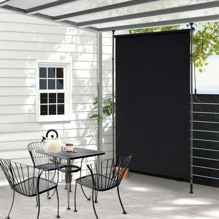Einziehbare vertikale Terrassen-Sonnenschutzmarkise, Kurbel, 150cm