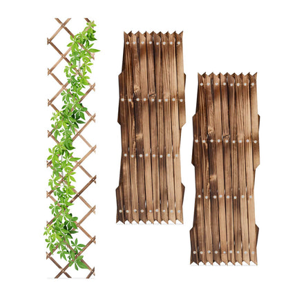 Ausziehbares Spalier aus Holz, 3er-Set