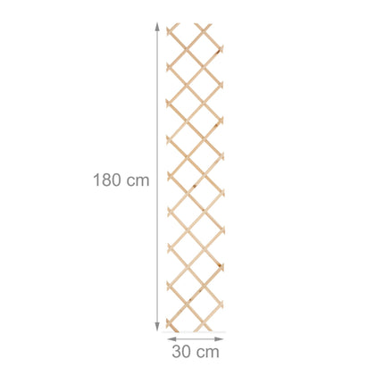 Ausziehbares Spalier aus Holz, 3er-Set
