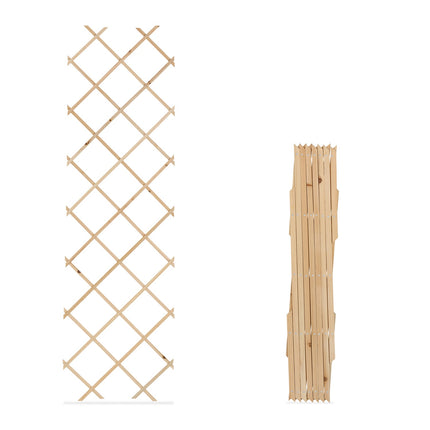 Treillis rétractable en bois, lot de 3