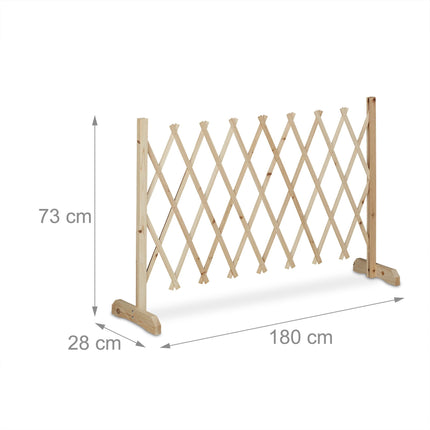 Treillis en bois rétractable