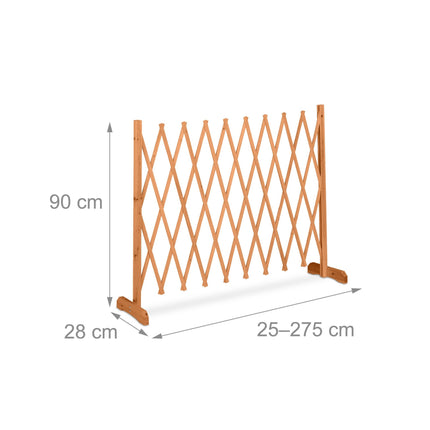 Treillis en bois rétractable
