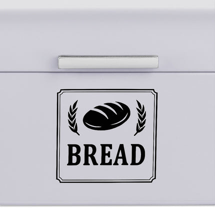 Brotkasten aus Metall im Retro-Design mit Deckel und Griff