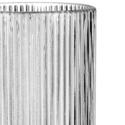 Lot de 4 verres à boire côtelés
