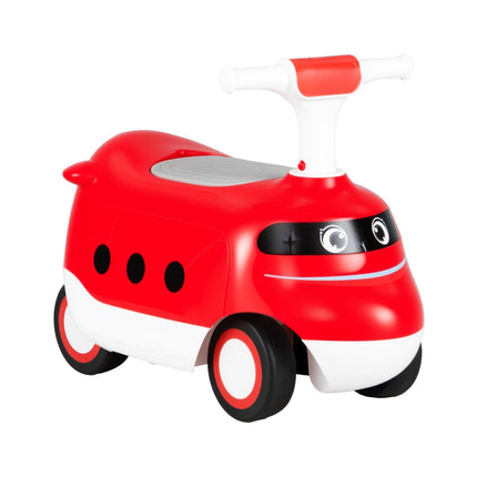 Voiture électrique pour tout-petits avec klaxon et rangement, rouge