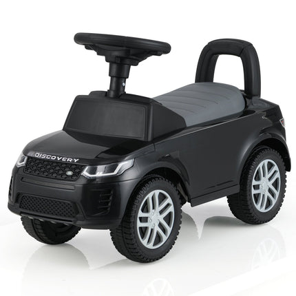 Voiture à enfourcher avec rangement - Jouet à pousser noir pour enfants
