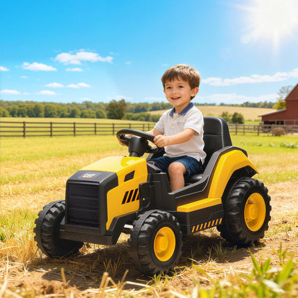 Véhicule de chantier à pédales pour enfants, télécommandé, 3-6 ans