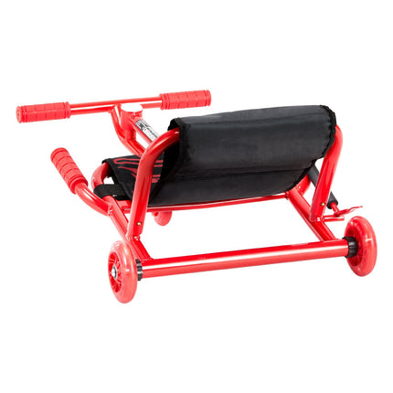 Ride-On Drift Scooter With LED Wheels, 132 lb, Red
