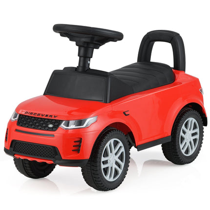 Voiture jouet à enfourcher avec rangement, rouge - Sûre et amusante pour les enfants