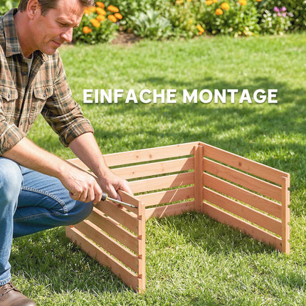 Garage en bois pour tondeuse robotisée, résistant aux intempéries, 79 x 74 x 54 cm