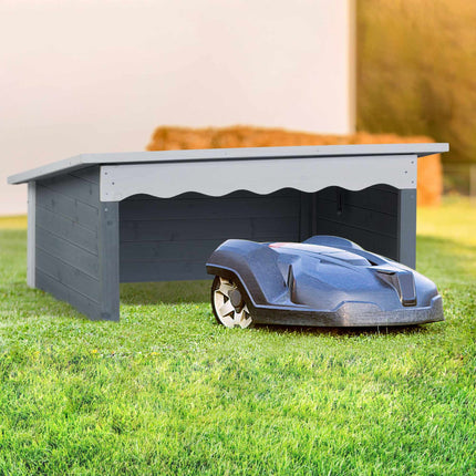 Mähroboter-Garage aus Holz