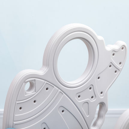Toboggan pour enfants sur le thème des fusées avec échelle antidérapante, capacité de 30 kg
