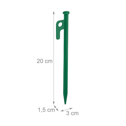 Lot de 12 épingles à roche vertes