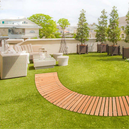 Roll-Up Cedar Garden Pathway, Non-Slip, 7 Ft x 17 In