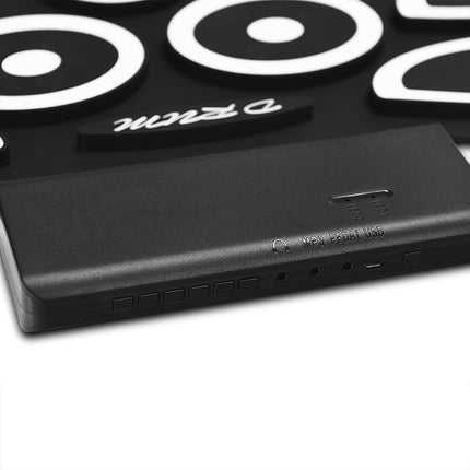 Pad de batterie électronique enroulable, USB MIDI, Bluetooth, prise casque