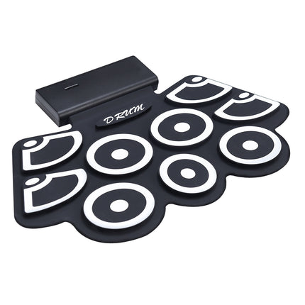 Pad de batterie électronique enroulable, USB MIDI, Bluetooth, prise casque