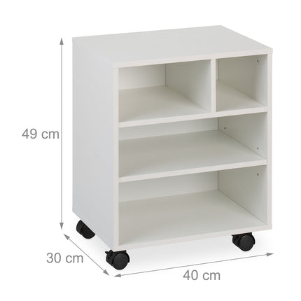 Rollcontainer mit 4 Fächern