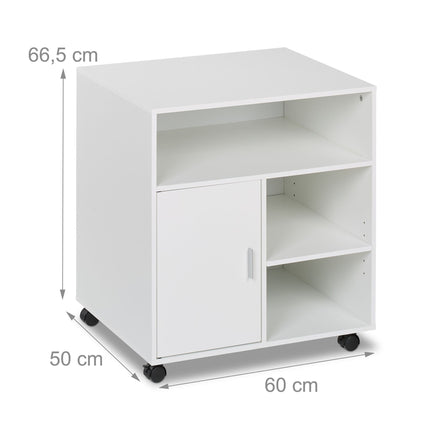 Conteneur à roulettes à 5 compartiments