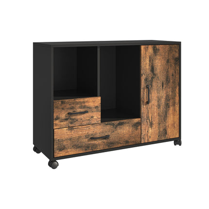 Rollschrank mit 2 Schubladen & 4 Ablagen