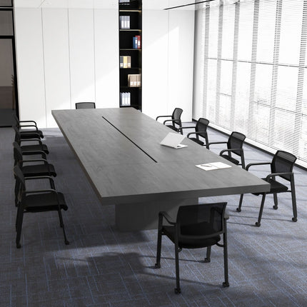 Chaises de bureau à roulettes, dossier en maille, empilables, lot de 2