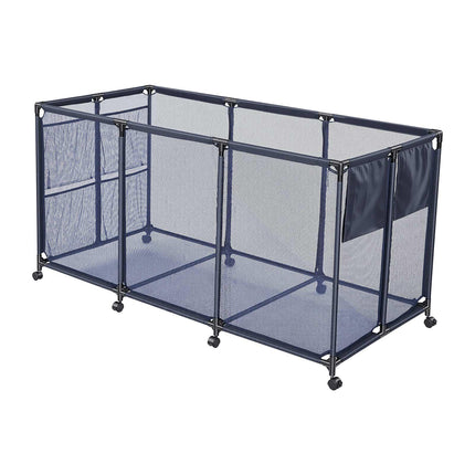 Rolling Pool Float Storage Bin, Mesh, Side Pockets, Noodle Holder