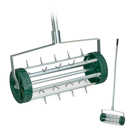 Rollender Rasenbelüfter mit Griff