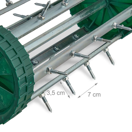Rollender Rasenbelüfter mit Griff