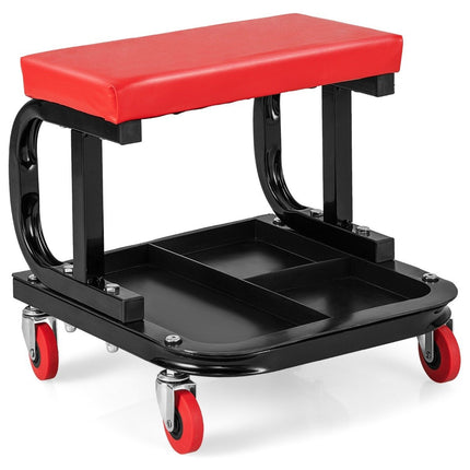 Tabouret d'atelier roulant avec plateau à outils capacité de charge 150 kg