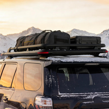 Roof Rack Cargo Basket, Extendable Aluminum, 200 lb Capacity