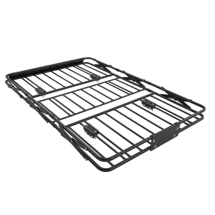 Roof Rack Cargo Basket, Folding, 200 lb, Universal