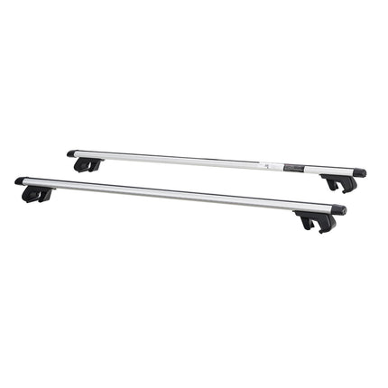 Roof Rack Cross Bars for Raised Rails, Lockable 100 kg
