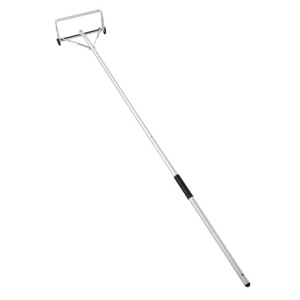 Roof Snow Rake, 18.5-In Aluminum Blade, Telescoping, Wheels