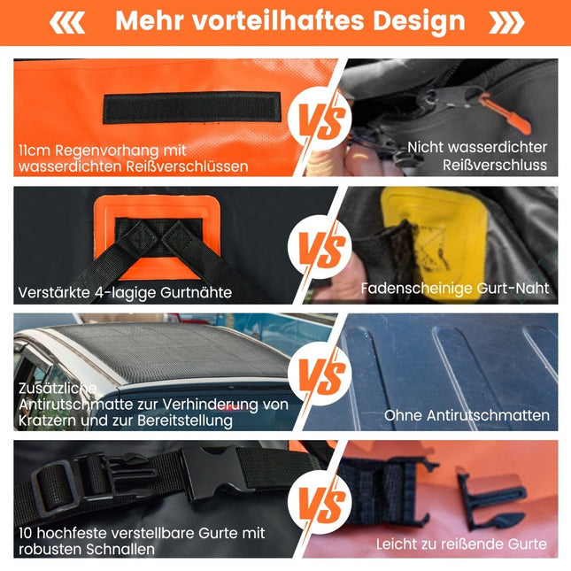 Dachgepäcktasche für alle Fahrzeuge Dachbox mit 450 L Fassungsvermögen