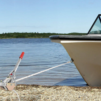 Rope Puller Come-Along Winch, 3/4 Ton, 100 Ft Rope
