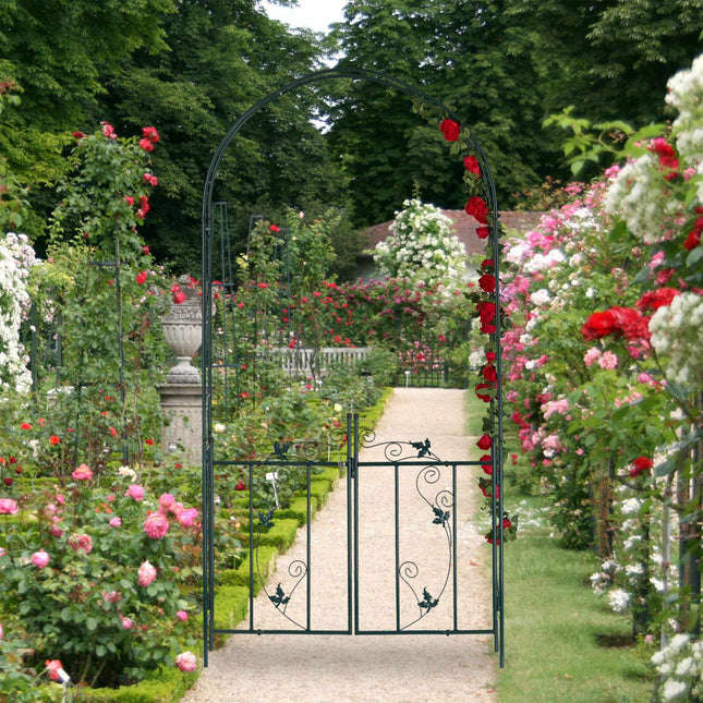 Arche à roses avec porte