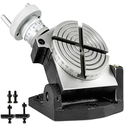Rotary Table 4-Inch, Horizontal/Vertical, MT2, 4-Slot