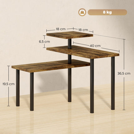 Étagère de cuisine rotative à 3 niveaux, en métal, 40 x 18 x 36,5 cm