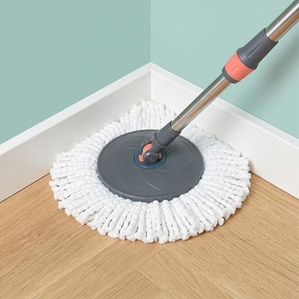 Drehbarer Wischmopp mit Eimer und Edelstahlgriff