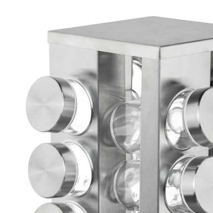 Étagère à épices rotative avec 20 pots à épices