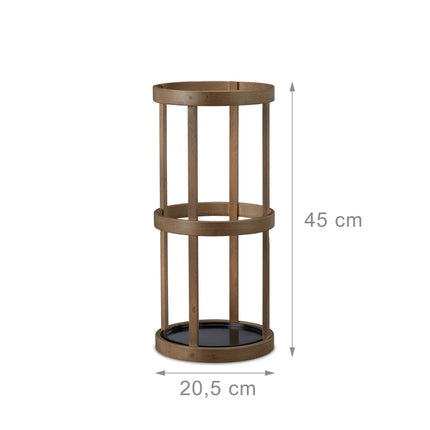 Porte-parapluie rond en bambou