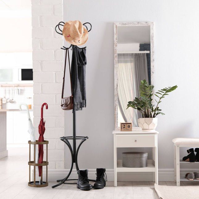 Porte-parapluie rond en bambou
