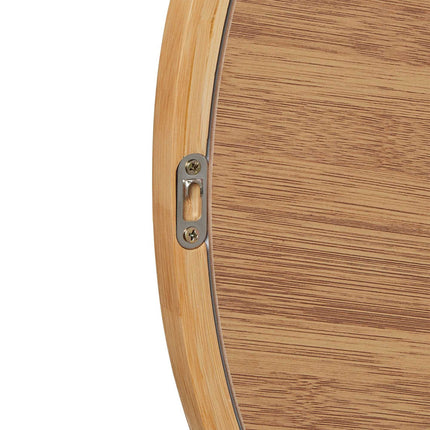 Runder Bambus-Wandspiegel 61 cm