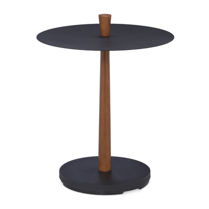 Table basse ronde au design industriel