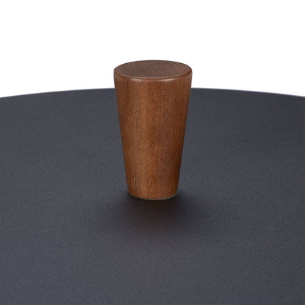 Table basse ronde au design industriel