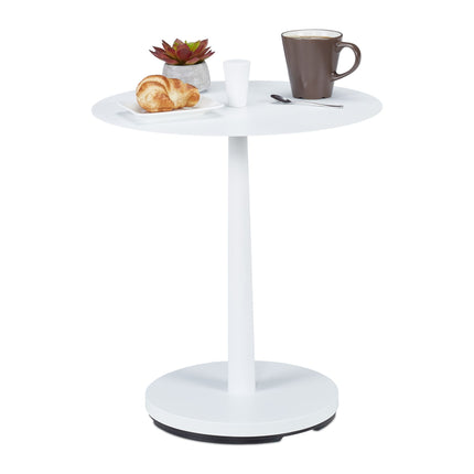 Runder Couchtisch in Weiß