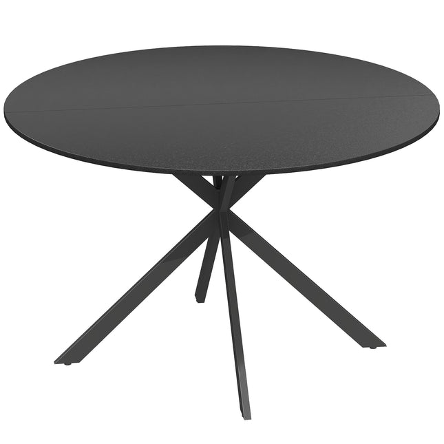 Runder Esstisch, Holzoptik, für 4 Personen, 120 cm