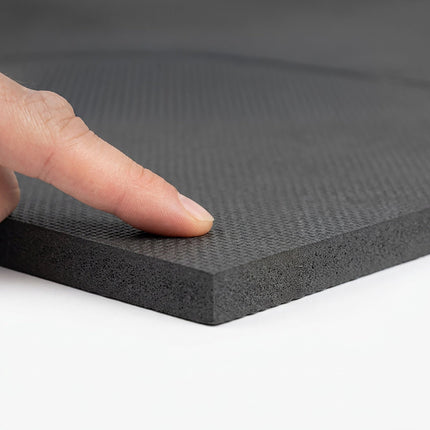 Runde EVA-Schaum-Poolmatte, 2 m Durchmesser, Schwarz