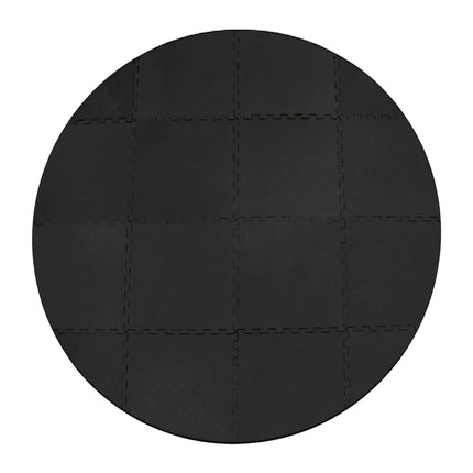 Runde EVA-Schaum-Poolmatte, 2 m Durchmesser, Schwarz