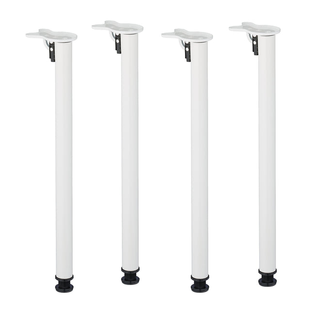 Runde Klapptischbeine – Metall, 4er-Set